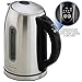 Ovente Cordless Electric Kettle Stainless Steel 1.7L BPA-Free with Temperature Control, Keep Warm Function, Auto Shut-Off and Boil-Dry Protection, Brushed (KS89S)
