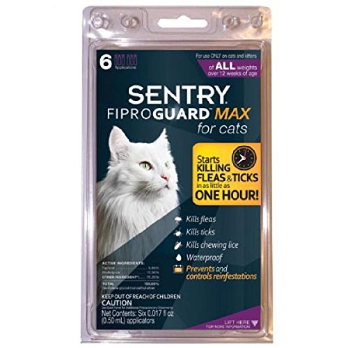 Sentry Fiproguard Max Flea & Tick Applications For Cats 6 Month