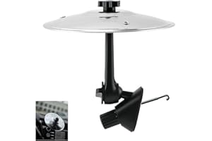 ELEGICKLIP Car Crash Cymbal Air Vent 2025 Mini Metal Drum Cymbal for Car Vent Make Driving Fun for Drummer Music Lovers (Silver 1 PCS)