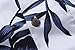Palm Wave Men's Hawaiian Shirt Aloha Shirt L White with Navy Floral