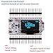 MakerFocus ESP32 Development Board WiFi Bluetooth LoRa Dual Core 240MHz CP2102 with 0.96inch OLED Display and 433/470MHz Antenna Upgrade Version for Arduino
