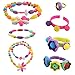 SOTOGO 270 Pieces Snap Beads Pop Beads Art Crafts for DIY Jewelry Making Set Toys (Do Not Need String) - Hair Clasp,Necklace, Bracelet and Ring, Best Toys Gift