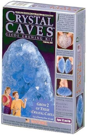 Crystal Caves: 2 Aquamarine Geodes by Kristal Educational
