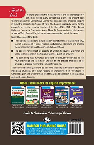 General English for Competitive Exams: Objective Multiple Choice Questions 1