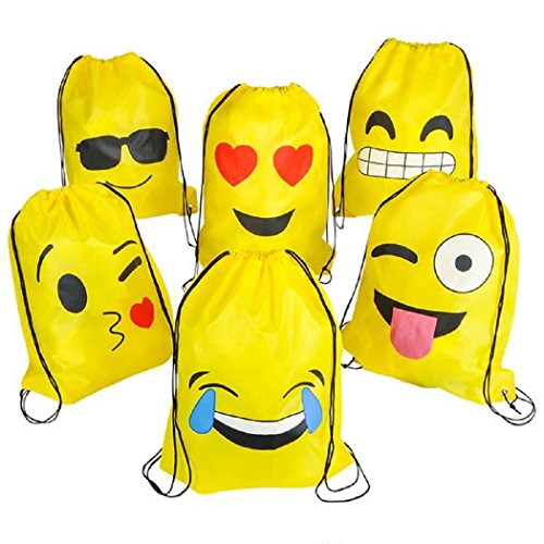 emoji drawstring bags