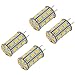 GY6.35 LED Bulb 5 Watt 12V AC DC Warm White 3000K G6.35/GY6.35 Bi-Pin Base 35W Halogen Bulbs Equivalent (Pack of 4)