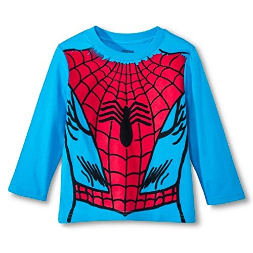 Spiderman Little Boys' Toddler Long Sleeve Costume Tee Shirt Red