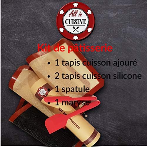 all-in-cuisine Kit de pâtisserie, Tapis Silicone et ustensiles, pour être Un Vrai pâtissier et Faire Plaisir aux Enfants, grâce à ce Tapis de Cuisine réutilisable Fini la Feuille de Cuisson Papier. - Cuisine A Vivre all-in-cuisine Kit de pâtisserie, Tapis Silicone et ustensiles, pour être Un Vrai pâtissier et Faire Plaisir aux Enfants, grâce à ce Tapis de Cuisine réutilisable Fini la Feuille de Cuisson Papier.
