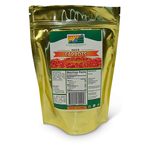 Mother Earth Products Dried Carrots (2 Cup Mylar Bag)