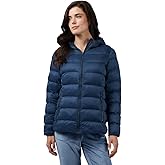 32 Degrees Heat Women’s Lightweight Packable Hooded Jacket – Water Resistant Travel Puffer