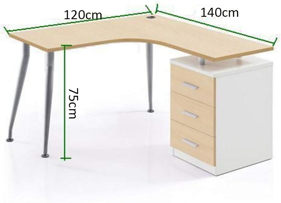 Amazon Com Yzjk Liang Large Corner Computer Desk With 3 Drawers