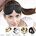 Sleep Mask Block Out Light Completely, Eye Mask Sleeping of 3D Contoured Blackout Night Blindfold, Soft Cushion Travel Eye Cover