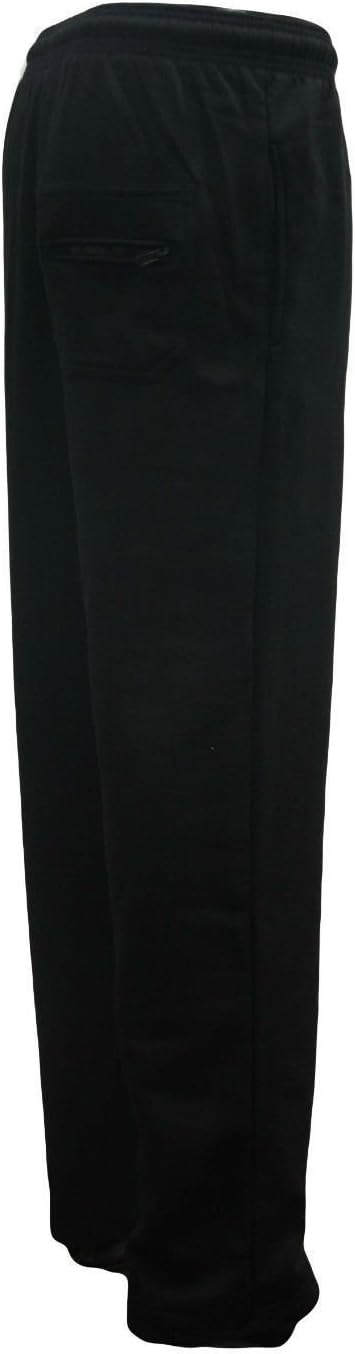 Men's Super Soft Fleece Lined Open Bottom Jogging Trousers Size S-5XL