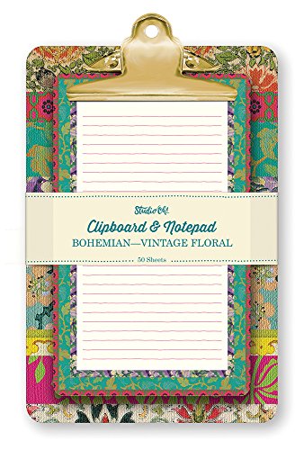 Studio oh! clipboard & notepad set, bohemian vintag…