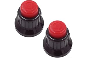 Minhe Outdoor Patio Gas Heater Pulse Ignition Switch Cap Replacement Kit, 2-Piece, Plastic, For Backyard, Patio & Outdoor Gat