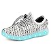 Green Hope-Rise Field LED Flashing Sneakers Light Up Sport Shoes for Boys Girls DQ588