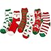 Padgene 6 Pairs Pack Womens Christmas Warm Butter Soft Fuzzy Socks Crew Socks