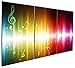 Gardenia Art - Beating Music Notes Canvas Wall Art Paintings Colorful Abstract Art Artwork for Home and Office Decoration, 16X24'' Per Piece, Unframed