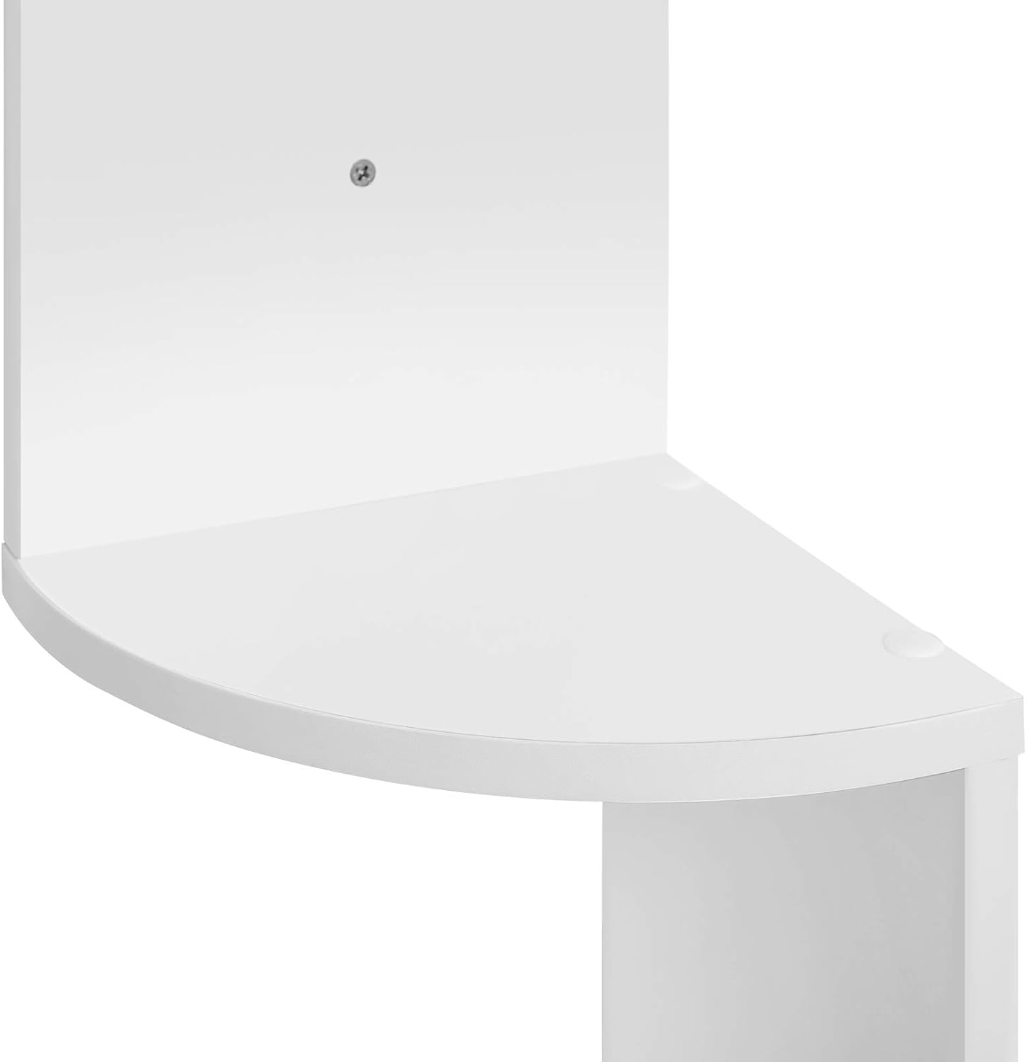 VASAGLE Corner Shelf, 5-Tier Floating Wall Shelf with Zigzag Design, Bookshelf, White ULBC72WT: Kitchen & Dining