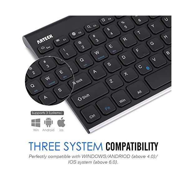 Arteck-Bluetooth-Keyboard-Stainless-Steel-Universal-Portable-Wireless-Bluetooth-Keyboard-for-iOS-Android-Windows-Tablet-PC-Smartphone-Built-in-Rechargeable-6-Month-Battery Arteck Bluetooth Keyboard, Stainless Steel Universal Portable Wireless Bluetooth Keyboard for iOS, Android, Windows…