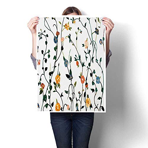 3D Hand Painting abu Dhabi June The Decor in The Mosque on June Oils,24"W x 40"L Wall Art for Hallway Bathroom(Frameless)