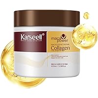 Karseell Collagen Hair Mask, 100ml Deep Repair Conditioning Treatment, Travel Size, for Dry Damaged Hair