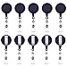 Mudder Retractable Badge Holder Badge Reel with Belt Clip (Set of 10)