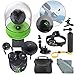 PhotoSavings 360Fly 4K Action Camera and Deluxe Accessory Bundle with Camera Mounts + Floating Hand Grip + Clip Clamp + Case + Fibertique Cleaning Cloth