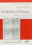 St. Matthew Passion Vocal Score (New Novello Choral Edition) by 