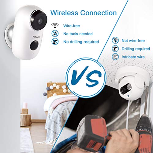 RUNACC Wireless Security Camera, Home WiFi Camera System Indoor Outdoor with 2-Way Audio Talk WiFi Camera Night Vision Function - Thumbnail 3