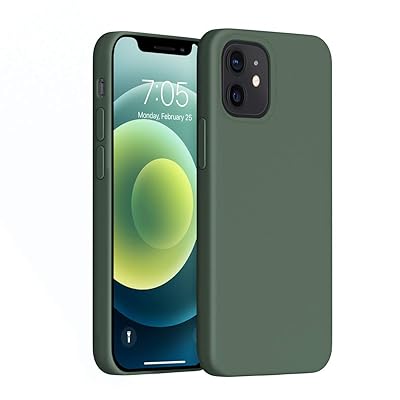 Buy Ouxul Compatible With Iphone 12 Mini Case Liquid Silicone Gel Rubber Phone Case Iphone 12 Mini Case Cover 5 4 Inch Full Body Slim Soft Microfiber Lining Protective Case Forest Green Online In Italy