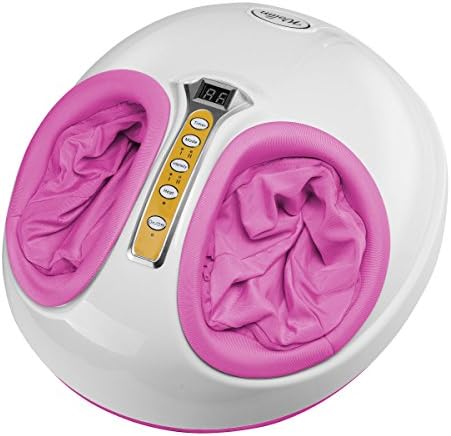 Shiatsu Foot Massager Switchable Heat Function - Deep Kneading Massage Relaxing And Relief For Tired Muscles (PINK)