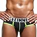 NEARTIME Men's Underwear, Soft Hipster Boxer Shorts Mnes Briefs Underpants (L, Black Sexy)