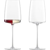ZWIESEL GLAS Simplify White Wine Glass (Set of 2), Hand-Blown Wine Glasses for Red and White Wine, High-Quality Tritan Crystal Glasses (13 Ounce)