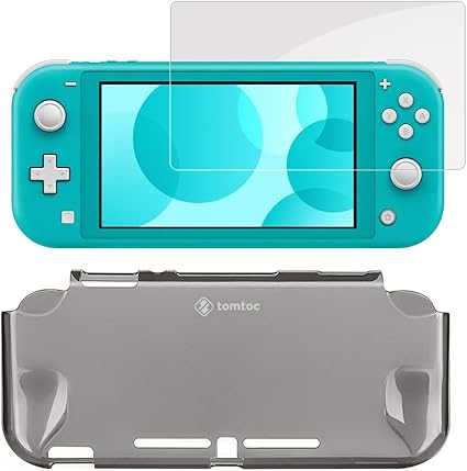 Amazon Co Jp Tomtoc Nintendo Switch Lite 対応 ケース セット 超薄カバー 強力ガラスフィルム 任天堂 スイッチライト 透明カバー 液晶保護 全面保護 衝撃吸収 ダークグレー ゲーム