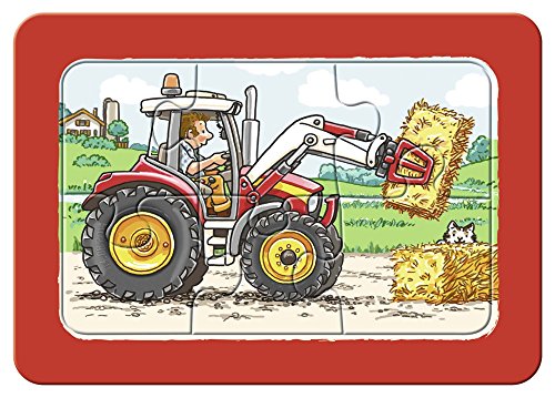 Ravensburger Kinderpuzzle - 06573 Bagger, Traktor und Kipplader - my first puzzle mit 3x6 Teilen - Puzzle für Kinder ab… – Bild 4