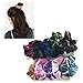 VGTE 10 Pcs Hair Scrunchies Chiffon Flower Elastic Hair Bands Scrunchy Hair Ties Ropes for Women Girls Hair Accessories (10 Color Premium Scrunchies)
