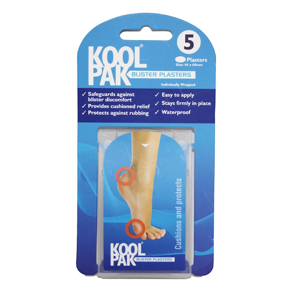 Koolpak Blister Plasters - 4.4cm x 6.0cm (Pk 5) - Pack of 12
