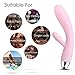 SVAKOM SUV Adult Vibrator G-spot Clitoral Rabbit Vibrators Personal Wand Massager Rechargeable Waterproof Sex Toys Dildos for Women/Couples (Pale Pink)