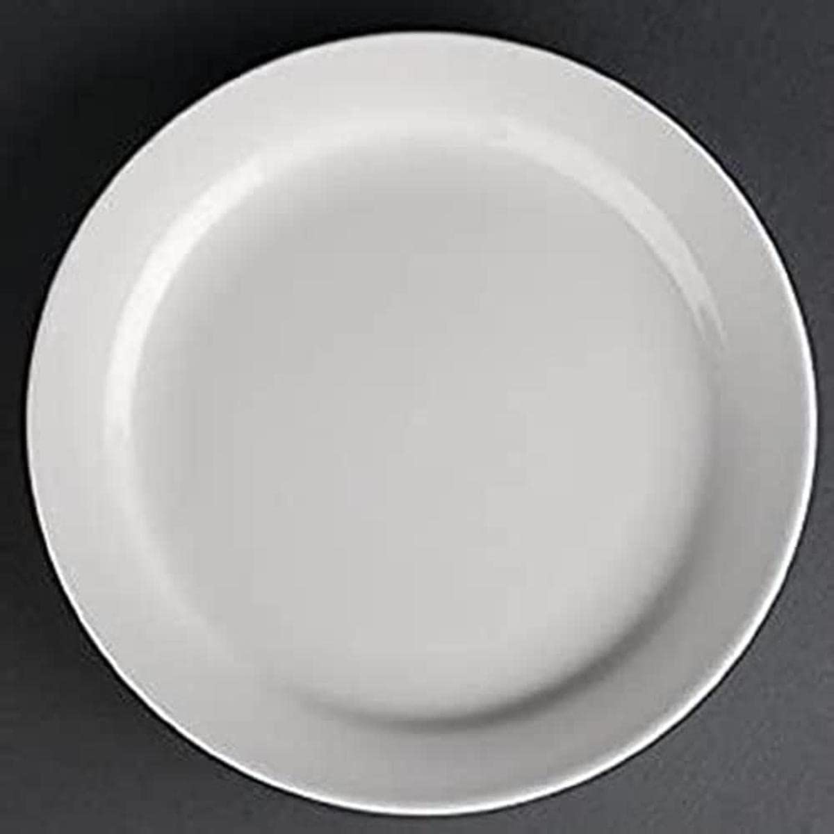 Olympia Athena Narrow Rimmed Plates 165mm/6 1/2" (12 Pack) - Catering Dinnerware, Serving Dishes CF360