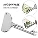 kwmobile 2 Pc Toothpaste Tube Squeezer - Metal Toothpaste Dispenser Squeezers for Bathroom, Salon - Ultimate Bathroom Tool in Silver