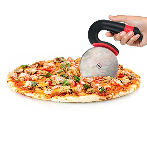 image for Generic Good Cook 321248 Easy Grip Pizza Slicer - Ergonomic Arched Han