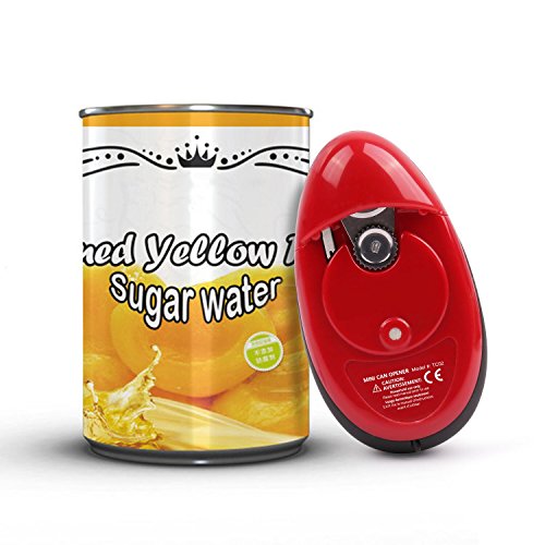 Electric Can Opener, Batteries Operated Smooth Soft Edge with One-Touch, Automatic Can Opener for Arthritis Individuals, Seniors, Chef's Best Choice(2AA Batteries not included)