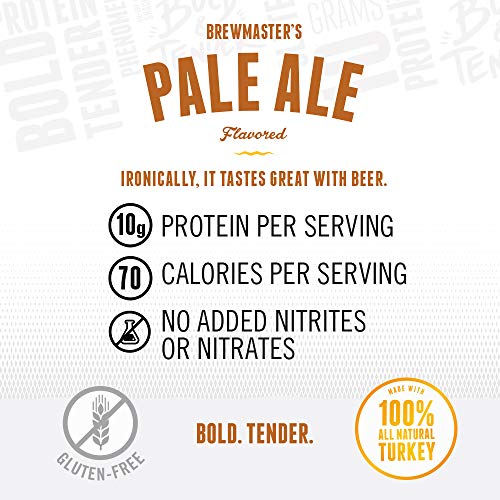 Perky Jerky Brewmaster's Pale Ale Turkey Jerky, 2.2oz (Pack of 12