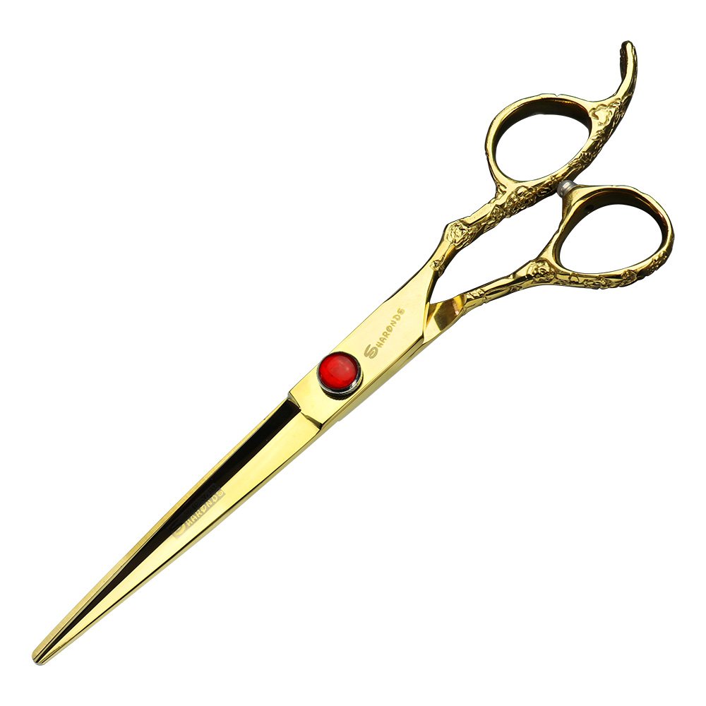 Golden Professional Hairdressing Scissors 6 inch 7 inch Hairdresser Scissors Set (7 inch)