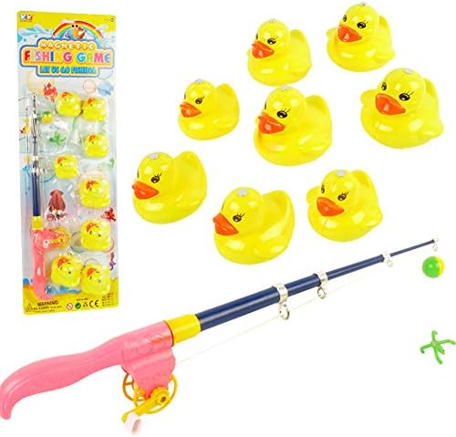 9 Pcs Magnetic Fishing Toy Kit Duck Model Set Kids Fish Toy Early Educational Toy Set
