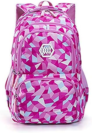Geometric Prints Primary School Student Satchel Backpack Boys Book Bag School Bag for Students
