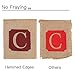 Bogeer Large Merry Christmas Jute Burlap Banners Christmas Decorations Christmas Decor,5.6×6.3×1in,Wine red