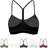 Sports Bra for Women Low Impact Racerback Workout Bras Sexy Thin Straps Yoga Sport Bras with Removable Pads