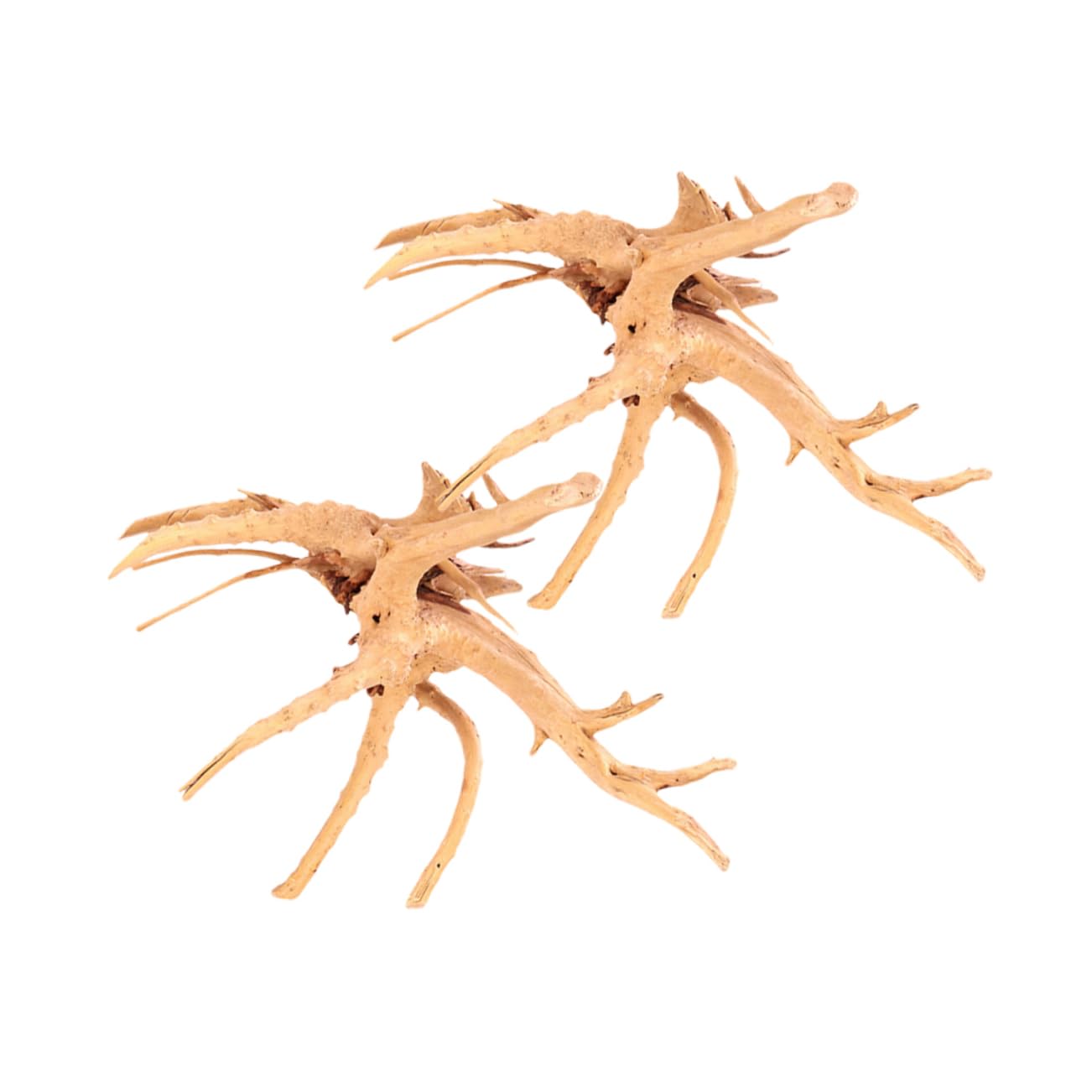 Parliky 2pcs Natural Dead-wood Aquarium Decor Realistic Fish Tank Landscape Ornament for Reptile and Fish Tanks Easy to Install and Clean Enhancing Aquatic and Terrarium Scenery